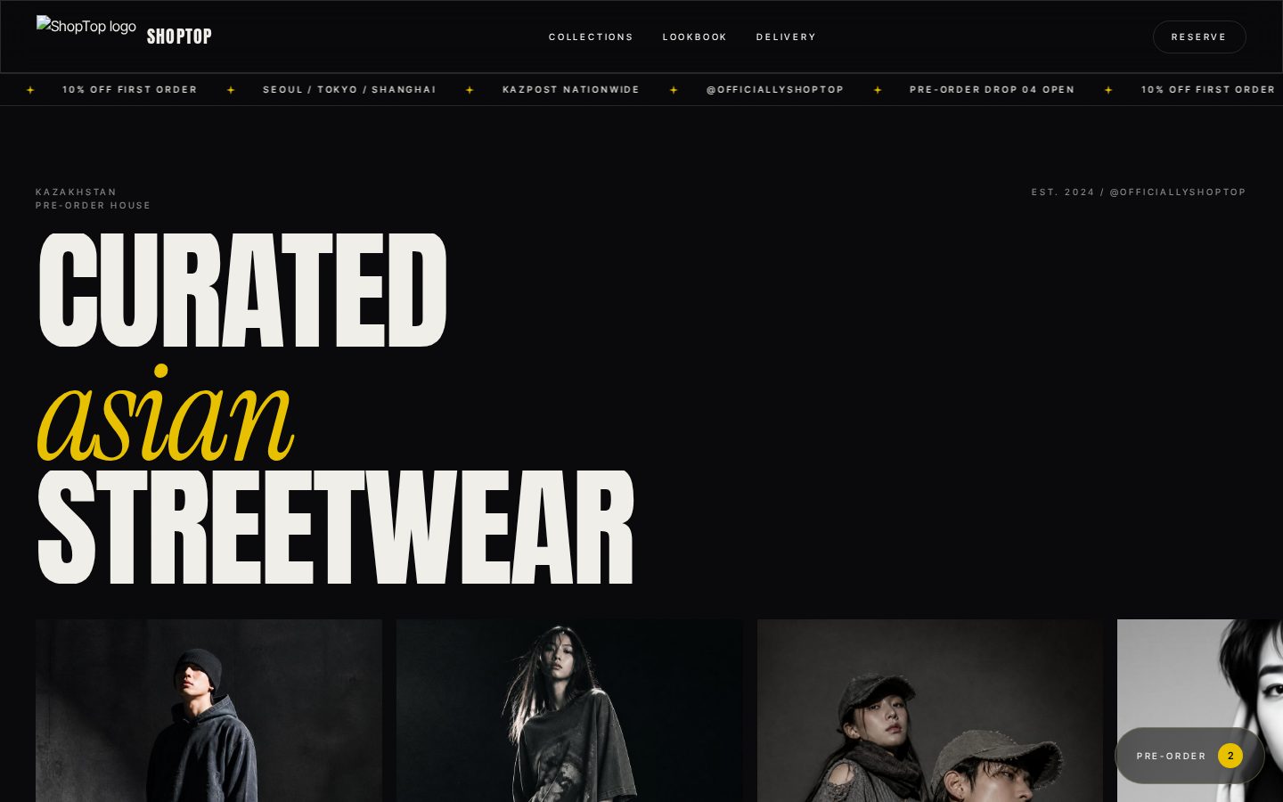 ShopTop — desktop view